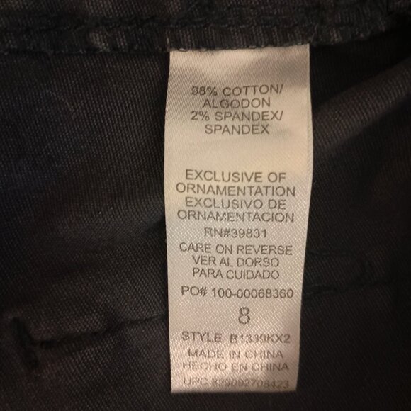 Democracy Women’s Absolution Blue Black Gray Camo Skinny Jeans Size 8 - Picture 9 of 15